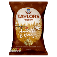 8x155g Taylor's Festive Amaretto & Orange Flavour Popcorn