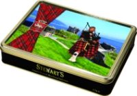 6x400g Stewart's Tartan - Loch Ness Piper Shortbread Tin