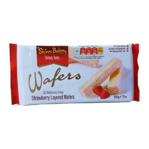 12x200g Shires Bakery Strawberry Wafers