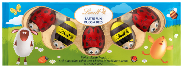 20x50g Lindt Easter fun Bugs & Bees milk 50gx20