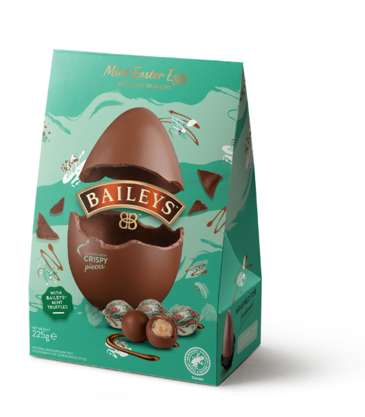 8x225g Baileys Mint Milk Chocolate Egg