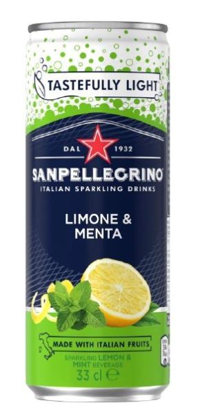 12x330ml Sanpellegrino Lemon & Mint