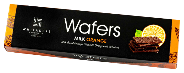 12x175g Whitakers Milk Chocolate Orange Wafers