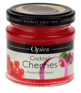 6x130g Opies Red Cocktail Cherries