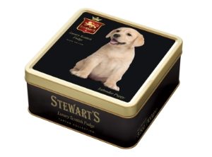 6x100g Stewart's Black - Labrador Fudge Tin