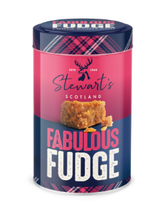 6x125g Stewart's Fudge Tin Tube