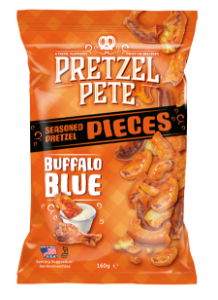 8x160g Pretzel Pete Pieces Buffalo Blue   