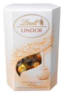 8x200g Lindt Lindor White Chocolate Cornet (859054)