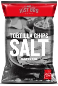 12x450g NJBBQ Salted Tortilla Chips