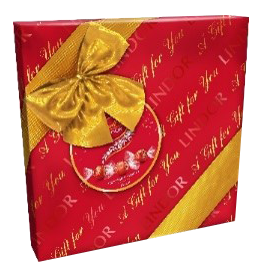 6x287g Lindt Lindor Milk Gift Wrap Box (859597)