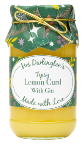 6x320g Mrs Darlingtons  Tipsy Lemon Curd with Gin