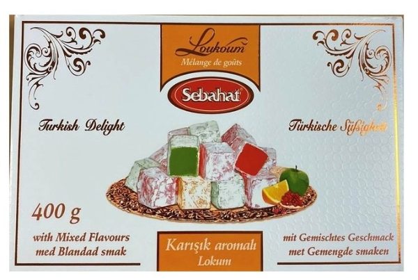 12x400g Sebahat Mixed Flavours Turkish Delight