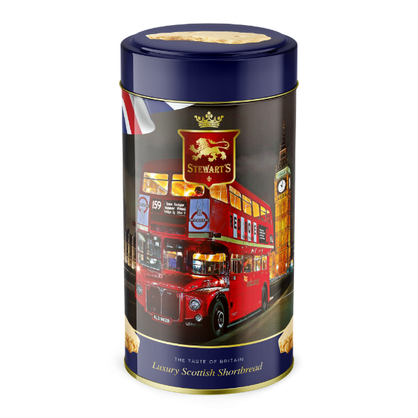 6x150g Stewart's London - Red Bus and Big Ben Shortbread Tube