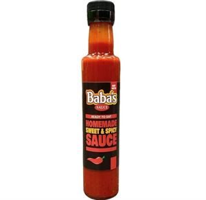 12x250ml Baba's Homemade Sweet & Spicy Sauce