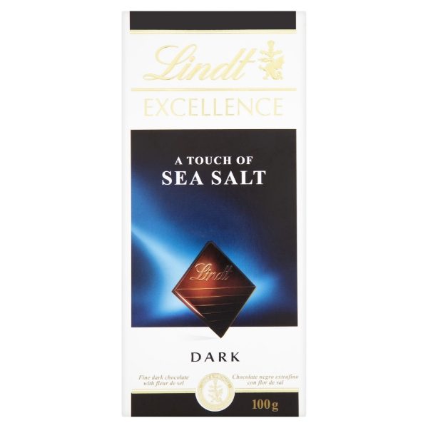 20x100g Lindt Excellence Dark Sea Salt BAR