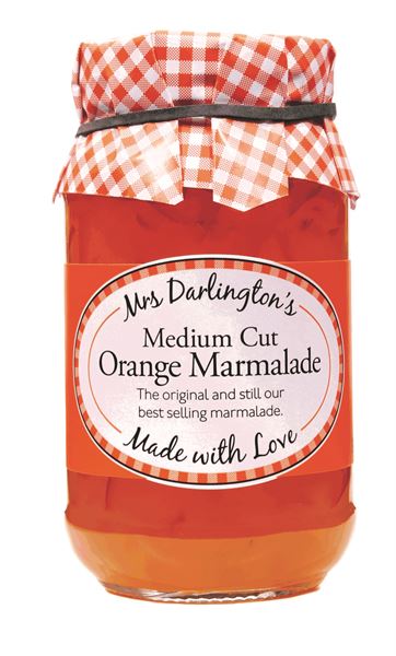 6x340g Mrs Darlington's Med Cut Orange Marmalade