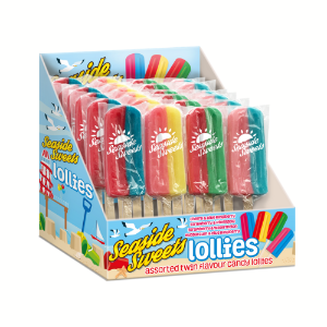 24x58g Rose Confectionery Ice Lollie Pops 