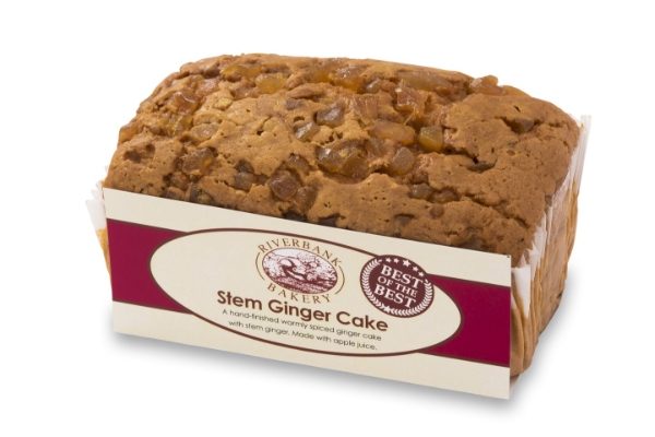 6x400g Riverbank Bakery Stem Ginger Cake - Egg & Dairy Free