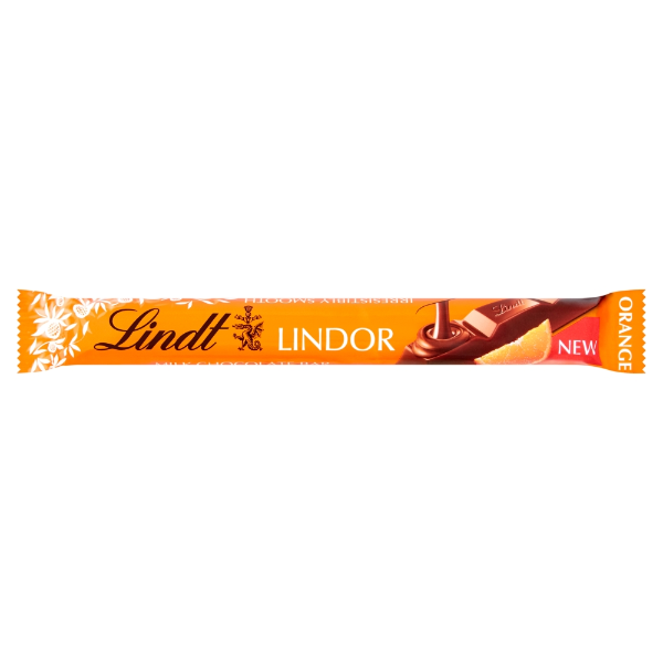24x38g Lindt Lindor Orange Treat BAR 