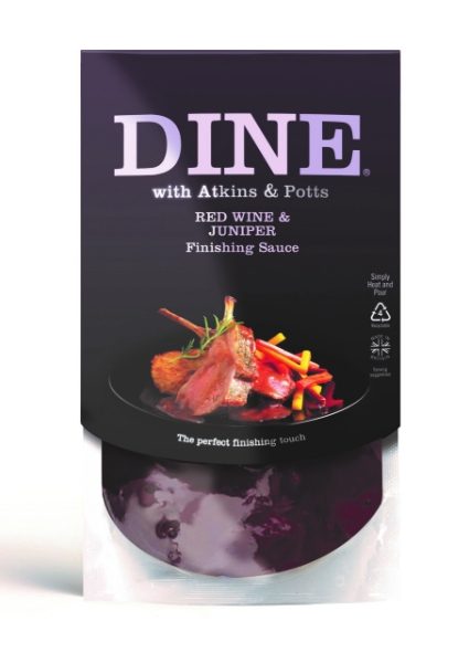 6x350g Atkins & Potts Red Wine & Juniper Sauce