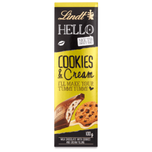 12x100g Lindt Hello Cookies & Cream BAR 