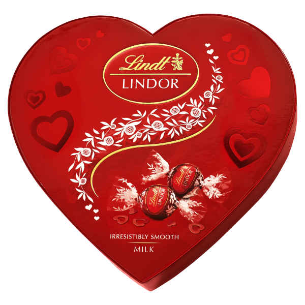 8x200g  Lindt LINDOR Heart Milk 200gx8 SRP