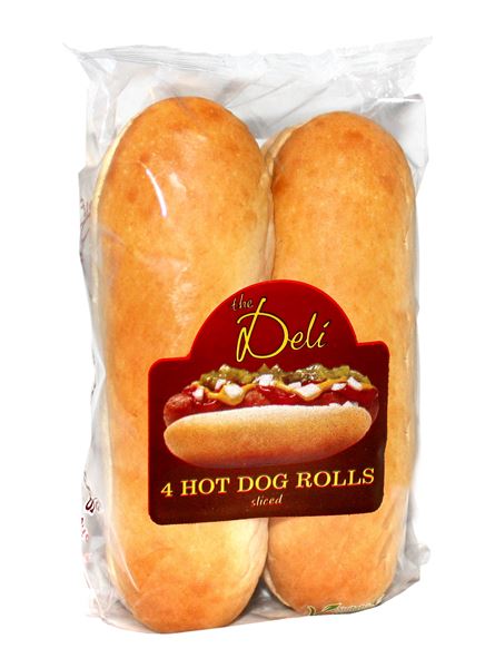 10x4Pack The Deli Hot Dog Rolls