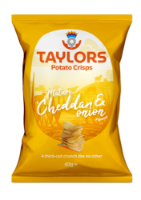 24x40g Taylors Mature Cheddar & Onion Crisps