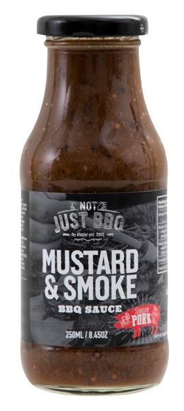6x250ml NJBBQ Mustard & Smoke Marinade