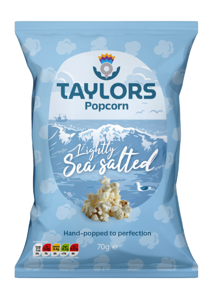 8x70g Taylors Lightly Salted Popcorn