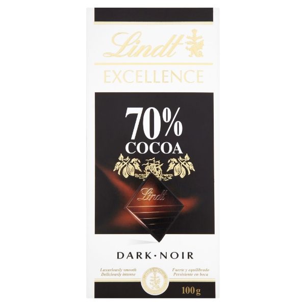 20x100g Lindt Excellence 70% Cocoa BAR 
