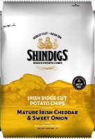 12x90g Shindigs Mature Irish Cheddar & Sweet Onion Crisps