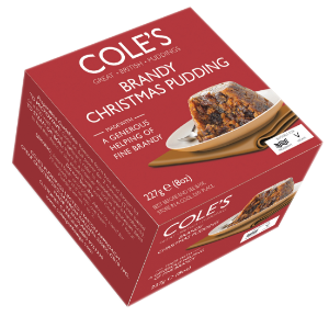 12x227g Coles Boxed Brandy Christmas Pudding