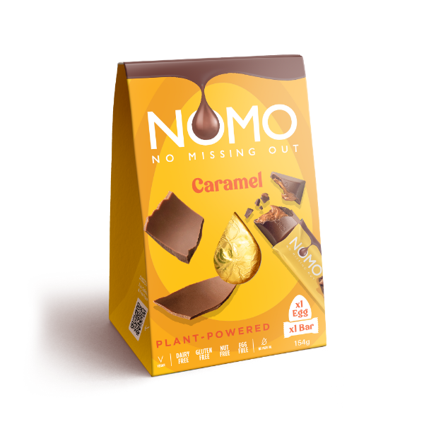 6x154g Nomo Egg & Mini Bars - Caramel