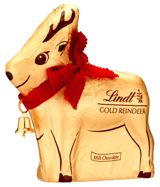 16x100g Lindt Gold Reindeeer (474008)