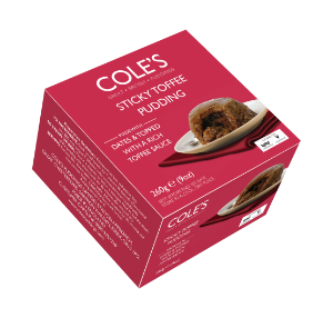 6x260g Coles Boxed Sticky Toffee Steamed Pudding