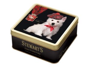 6x100g Stewart's Tartan - Westie Fudge Tin