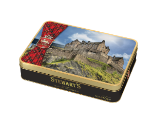 6x150g Stewart's Tartan - Edinburgh Castle Shortbread Tin
