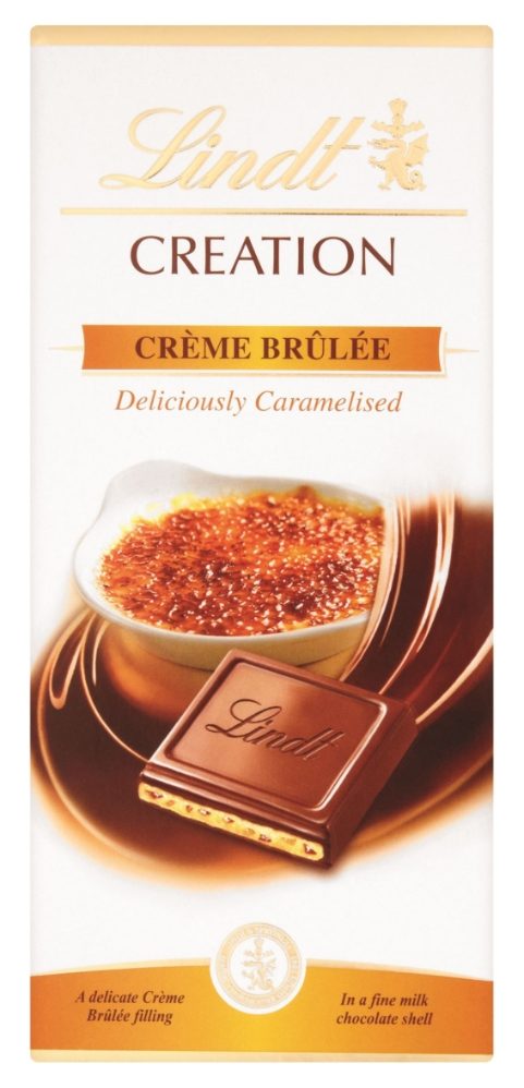 14x150g Lindt Creation Creme Brulee BAR - Glencarse Foods