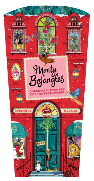 4x285g Monty Bojangles  Christmas Town Selection Box 