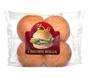 12x4Pack The Deli Soft Brown Rolls