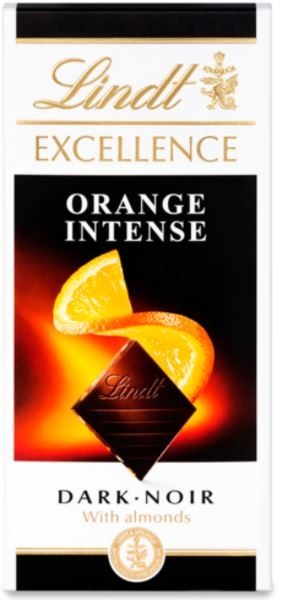 20x100g Lindt Excellence Orange Intense BAR 