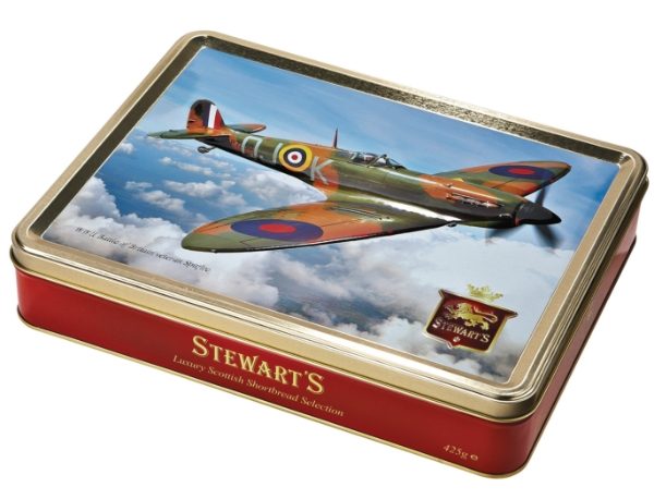6x400g Stewart's Classic - WWII Spitfire Shortbread Tin