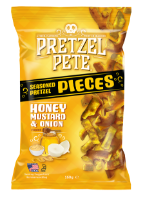 8x160g Pretzel Pete Pieces Honey Mustard & Onion   