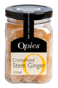 6x200g Opies Crystallised Stem Ginger (PET Jar)
