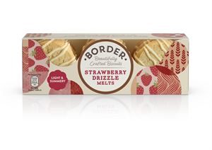 12x150g Border Strawberry Drizzle Melts