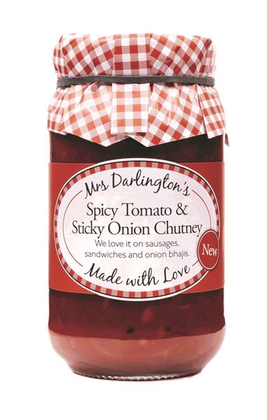 6x312g Mrs Darlington's Spicy Tom & Sticky Onion Chutney