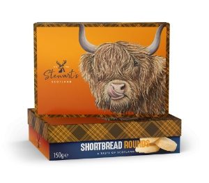 6x150g Stewart's Caitlyn the Highland Cow Shortbread Gift Box
