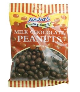 12x90g Nisha Milk Choc Peanuts