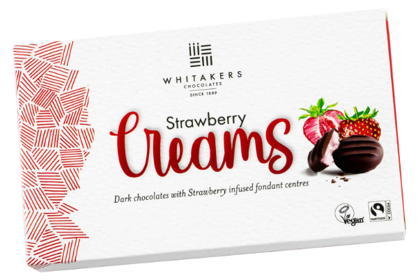 14x150g Whitakers Strawberry Creams